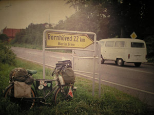 Beginn der Reise mit voller Ausrstung!