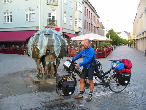 Unser Tandem von Koga mit Gepäck!